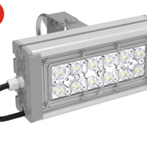 Прожектор с оптикой красный SVT-STR-M-24Вт-58-RED