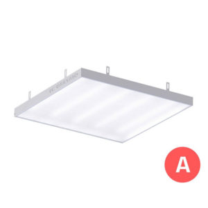 Потолочный светодиодный светильник с БАП (1 час) LC 54-GRILYATO PR A1 54Вт 5000К/4000К