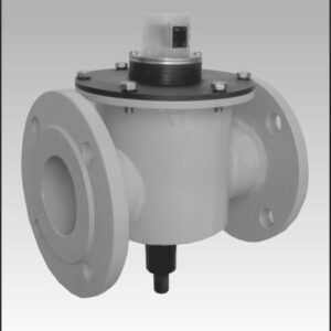 Клапан газовый мембранный электромагнитный с ручным взводом КЗМЭФ-6-СД-80