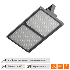 Светильник для агрессивных сред Техсветпром Квант ДСП02-LUX 70Вт Д120 IP67 скоба