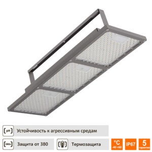 Светильник для агрессивных сред Техсветпром Квант ДСП03-LUX 150Вт Д120 IP67 скоба